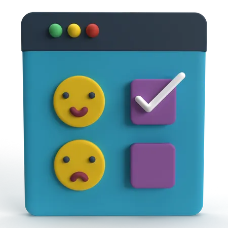 Cliente feliz  3D Icon