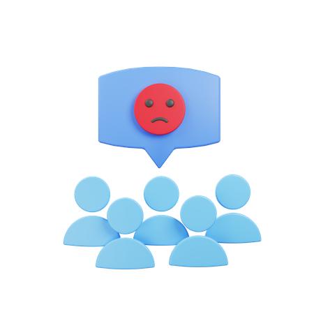 Cliente insatisfeito  3D Icon