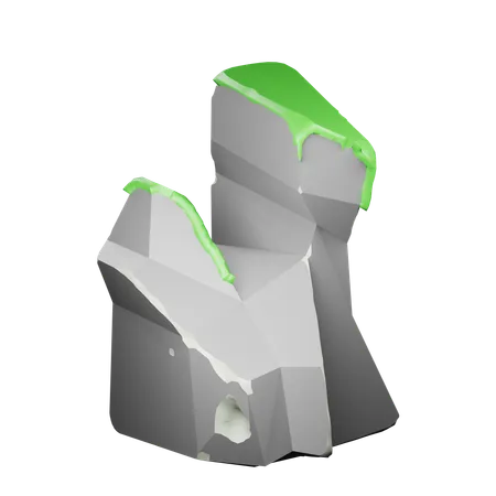 Cliff Rock  3D Icon