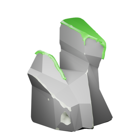 Cliff Rock  3D Icon