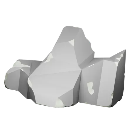 Cliff Rock  3D Icon