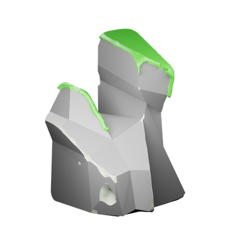 Cliff Rock  3D Icon