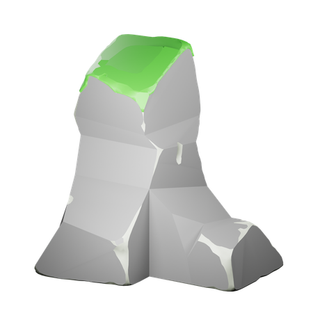 Cliff Rock  3D Icon