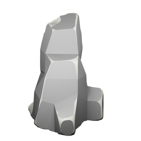 Cliff Rock9  3D Icon