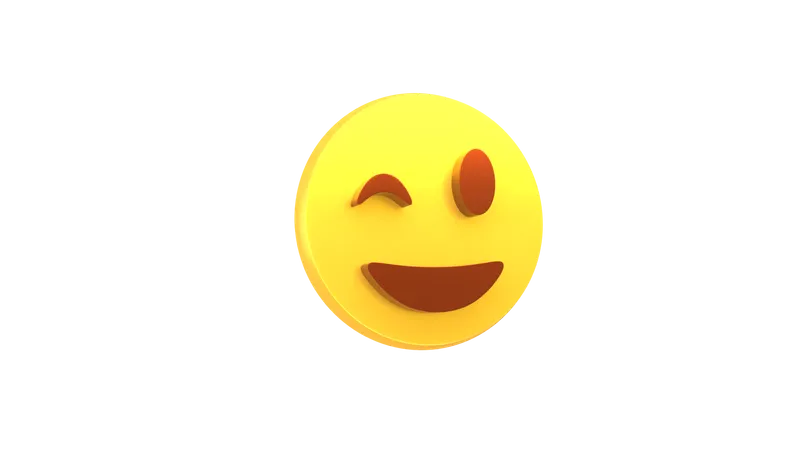 Emoji clignement des yeux  3D Emoji