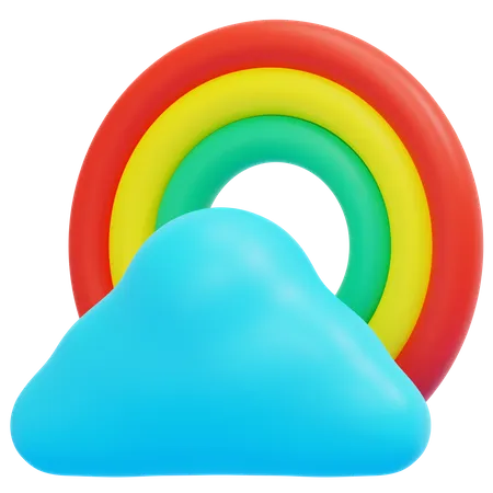 Clima do arco-íris  3D Icon