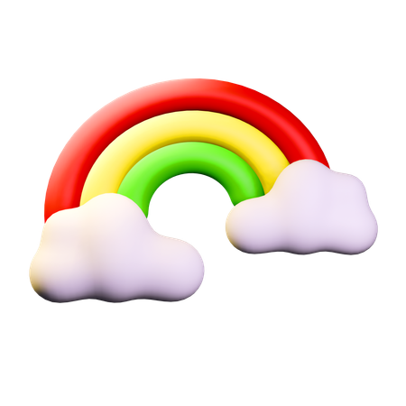 Clima arcoiris  3D Icon