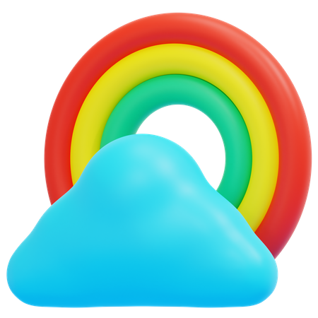 Clima arcoiris  3D Icon