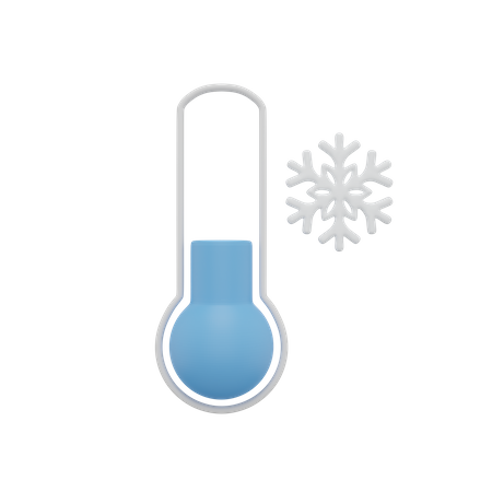 Clima de baja temperatura  3D Icon