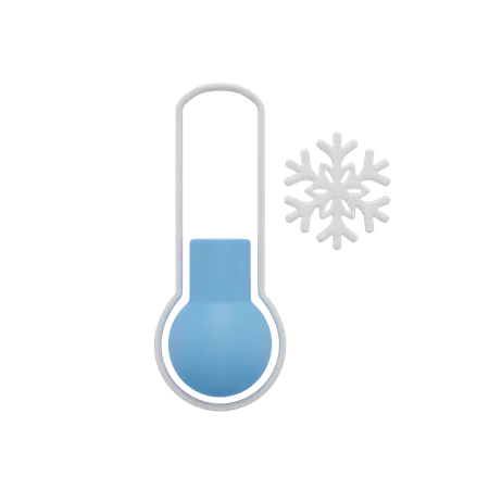 Clima de baja temperatura  3D Icon