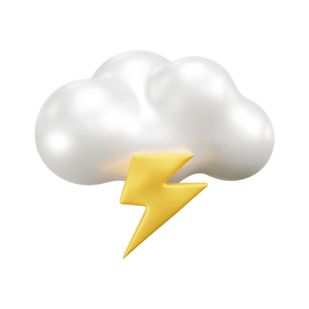 Clima de nuvem ensolarada  3D Icon