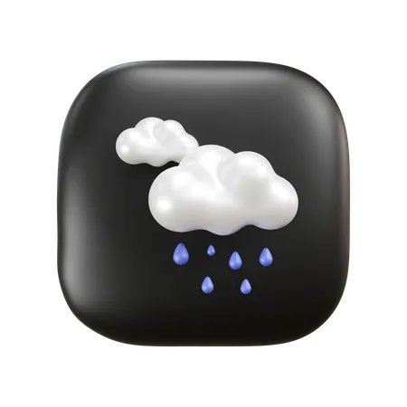 Clima lluvioso  3D Icon