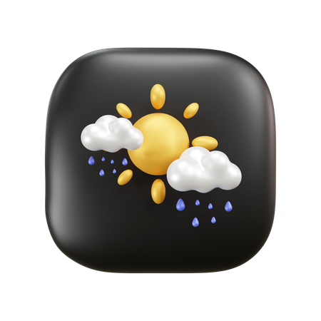 Clima lluvioso  3D Icon