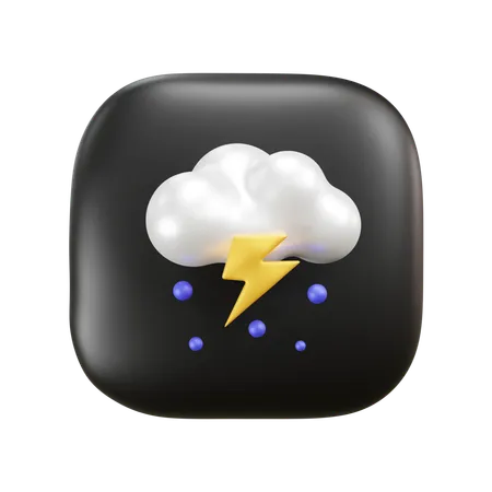 Clima lluvioso  3D Icon