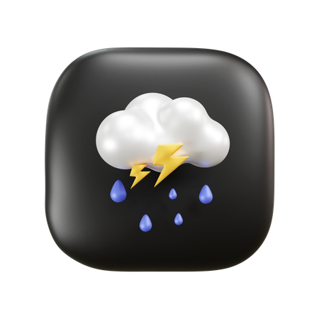 Clima lluvioso  3D Icon