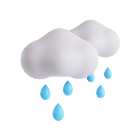 Clima lluvioso  3D Icon