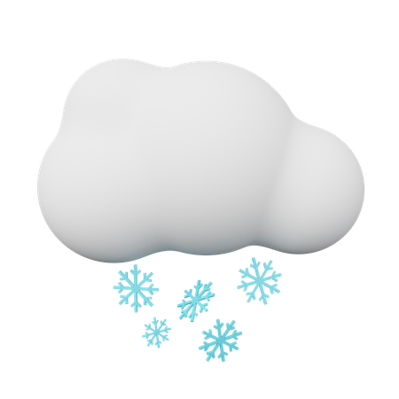 Clima nevado  3D Illustration