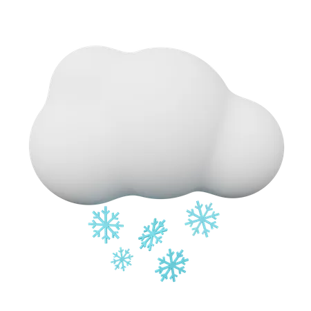 Clima nevado  3D Illustration