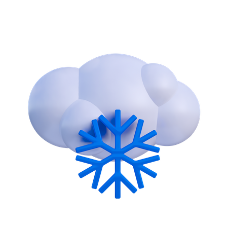 Clima nevado  3D Illustration