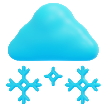 Clima nevado  3D Icon