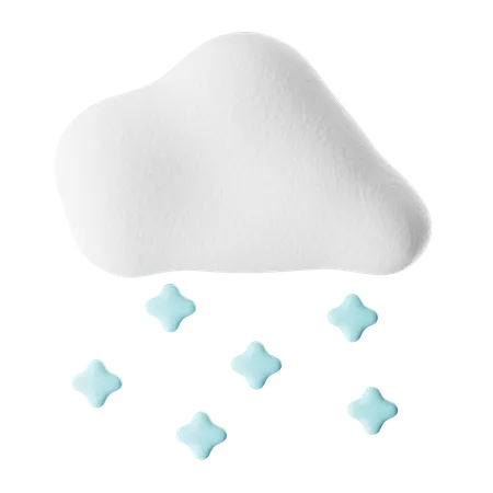 Clima nevado  3D Icon