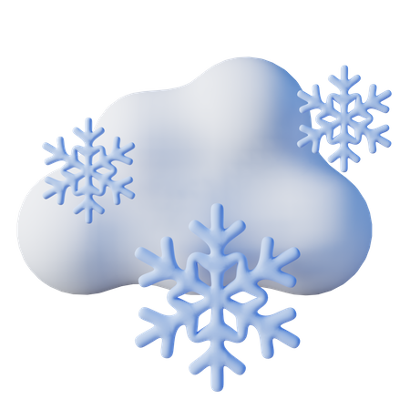 Clima nevado  3D Icon