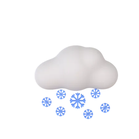 Clima nevado  3D Illustration