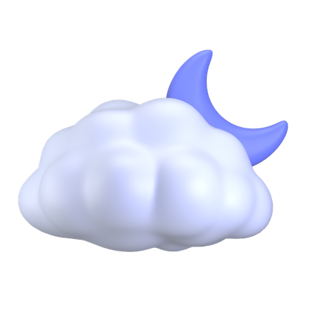 Clima noturno  3D Icon