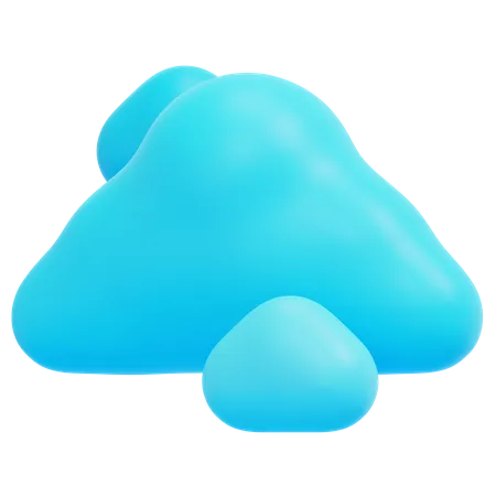 Clima en la nube  3D Icon