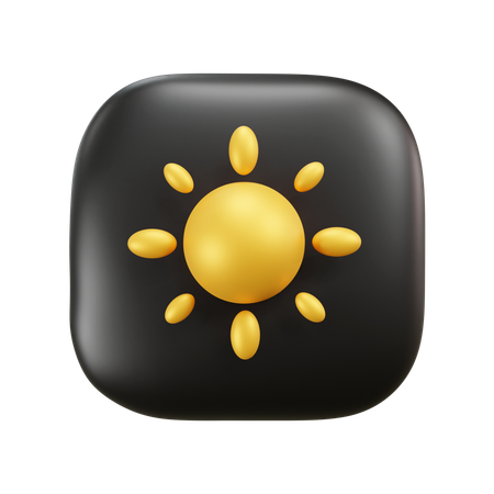 Clima soleado y nublado  3D Icon