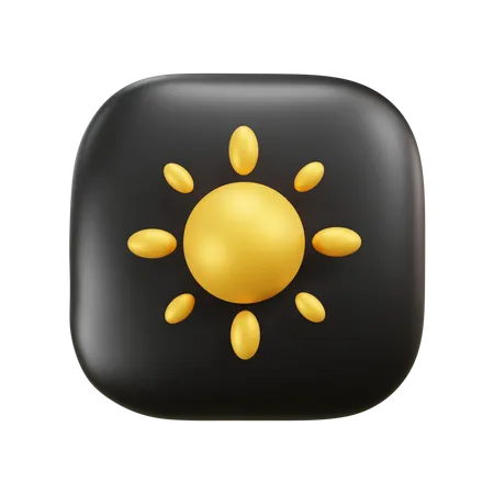 Clima soleado y nublado  3D Icon