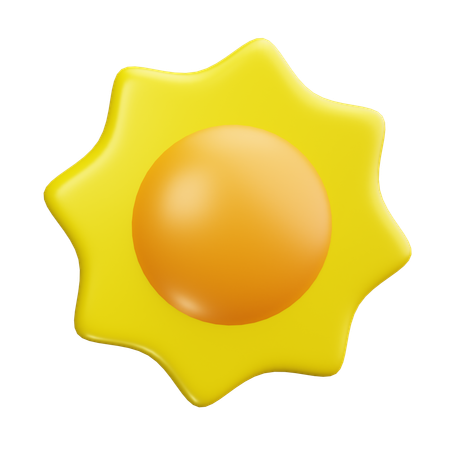 Tiempo soleado  3D Icon