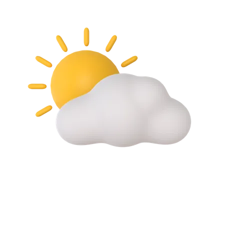 Clima soleado  3D Illustration