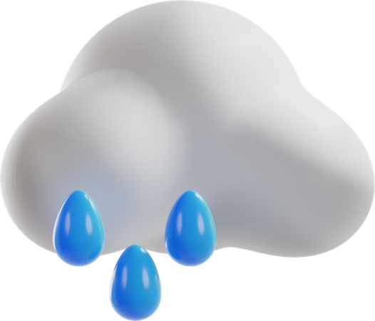Climat pluvieux  3D Icon