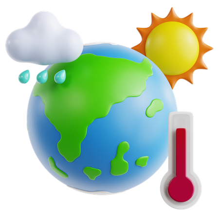 Climate Change  3D Icon