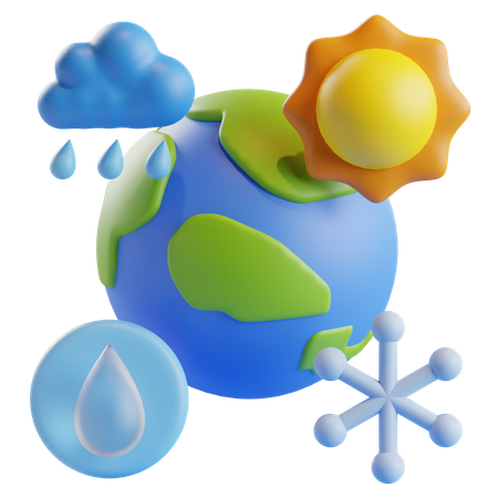 Climate Change  3D Icon