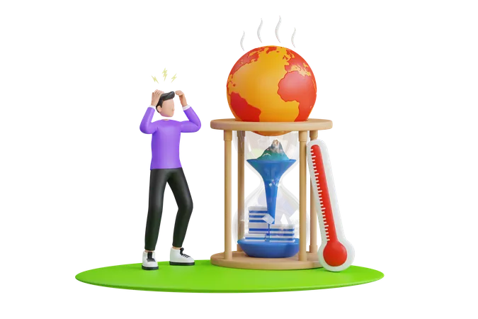 Climate Change  3D Illustration