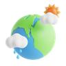 climate 3d illustration