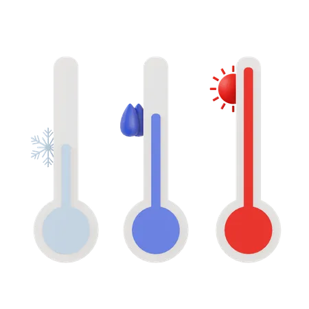 Temperature 3 D Icon Illustration 3D Icon