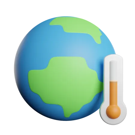 Climate Change World 3D Icon