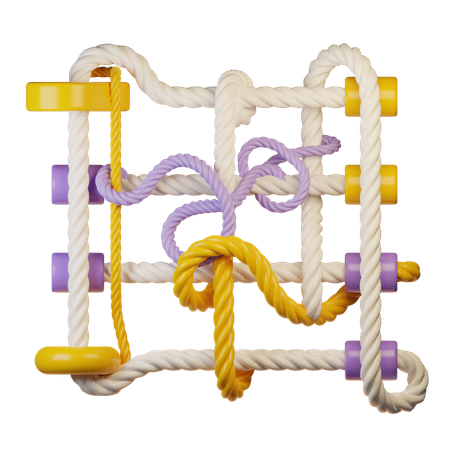 Climbing rope  3D Icon