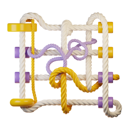 Climbing rope  3D Icon