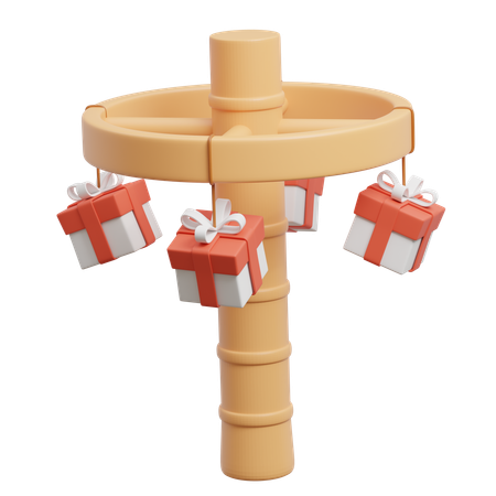 Climbing Slippery Pole  3D Icon