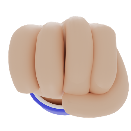 Clinch Fist Hand Gesture  3D Icon