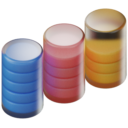 Clinder Graph  3D 아이콘