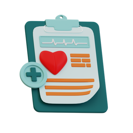 Clinic clipboard  3D Icon