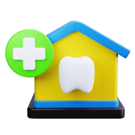 Clínica dental  3D Icon