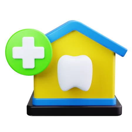 Clínica dental  3D Icon