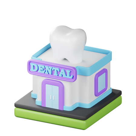 Clínica dental  3D Icon