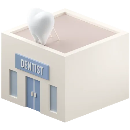 Clínica dental  3D Icon